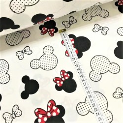 Tela de algodón Minnie-Mickey-Mouse | Telas Lobo