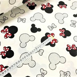 Tela de algodón Minnie-Mickey-Mouse | Telas Lobo