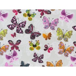 Tela de algodón Mariposas caladas | Telas Lobo