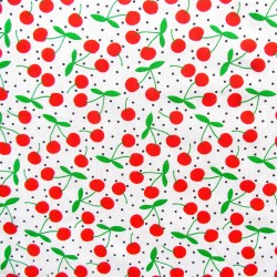 Tela de Algodón Cereza | Telas Lobo