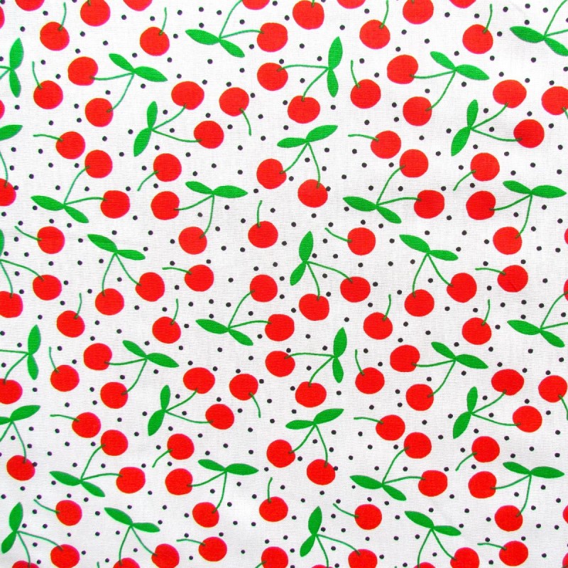 Tela de Algodón Cereza | Telas Lobo
