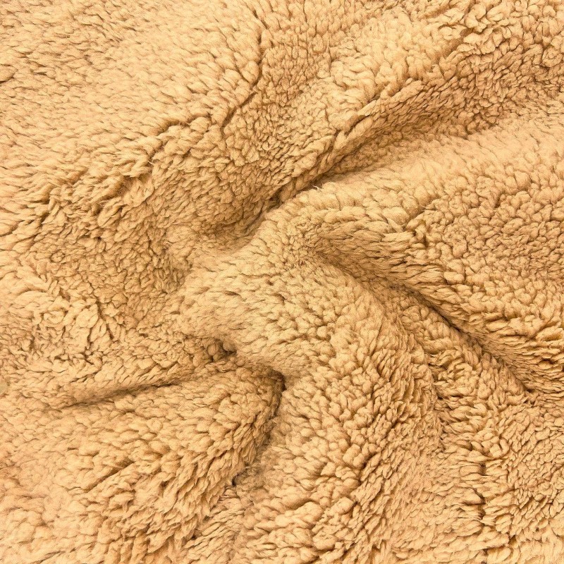 Tela de Piel Teddy Color Camel | Telas Lobo