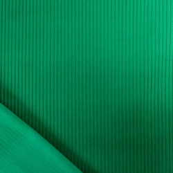 Tela terciopelo acanalado verde albahaca canal ancho 5 mm | Telas Lobo