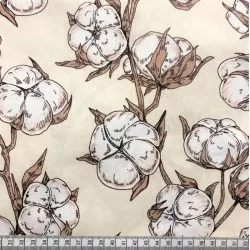 Tela de flores de algodón | Telas Lobo