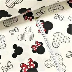 Tela de algodón Minnie-Mickey-Mouse | Telas Lobo