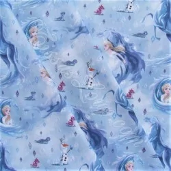 Tela de algodón  Disney Frozen Elsa y Caballo de agua Nokk | Telas Lobo