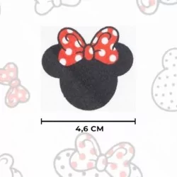 Tela de algodón Minnie Mouse cabezas lazo rojo| Telas Lobo