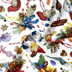 Tela de algodón regalos y adornos de Navidad | Telas Lobo