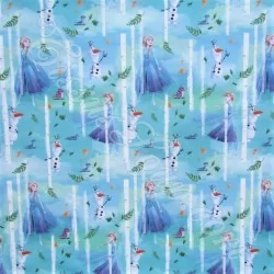 Tela Disney Frozen Elsa y Olaf