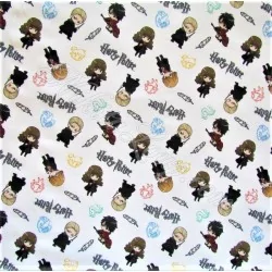 Tela de algodón Harry Potter fondo blanco | Telas Lobo