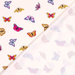 Tela Jersey algodón de Mariposas Coloridas | Telas Lobo