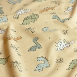 Tela Jersey algodón de Dinosaurios | Telas Lobo
