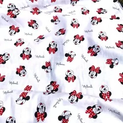 Tela Doble Gasa de algodón Minnie Mouse | Telas Lobo