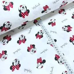 Tela Doble Gasa de algodón Minnie Mouse | Telas Lobo