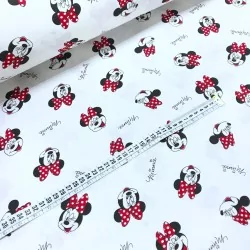 Tela Doble Gasa de algodón Minnie Mouse | Telas Lobo