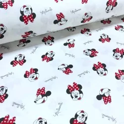 Tela Doble Gasa de algodón Minnie Mouse | Telas Lobo