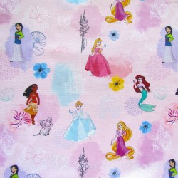 Tela de algodón de princesas de Disney | Telas Lobo