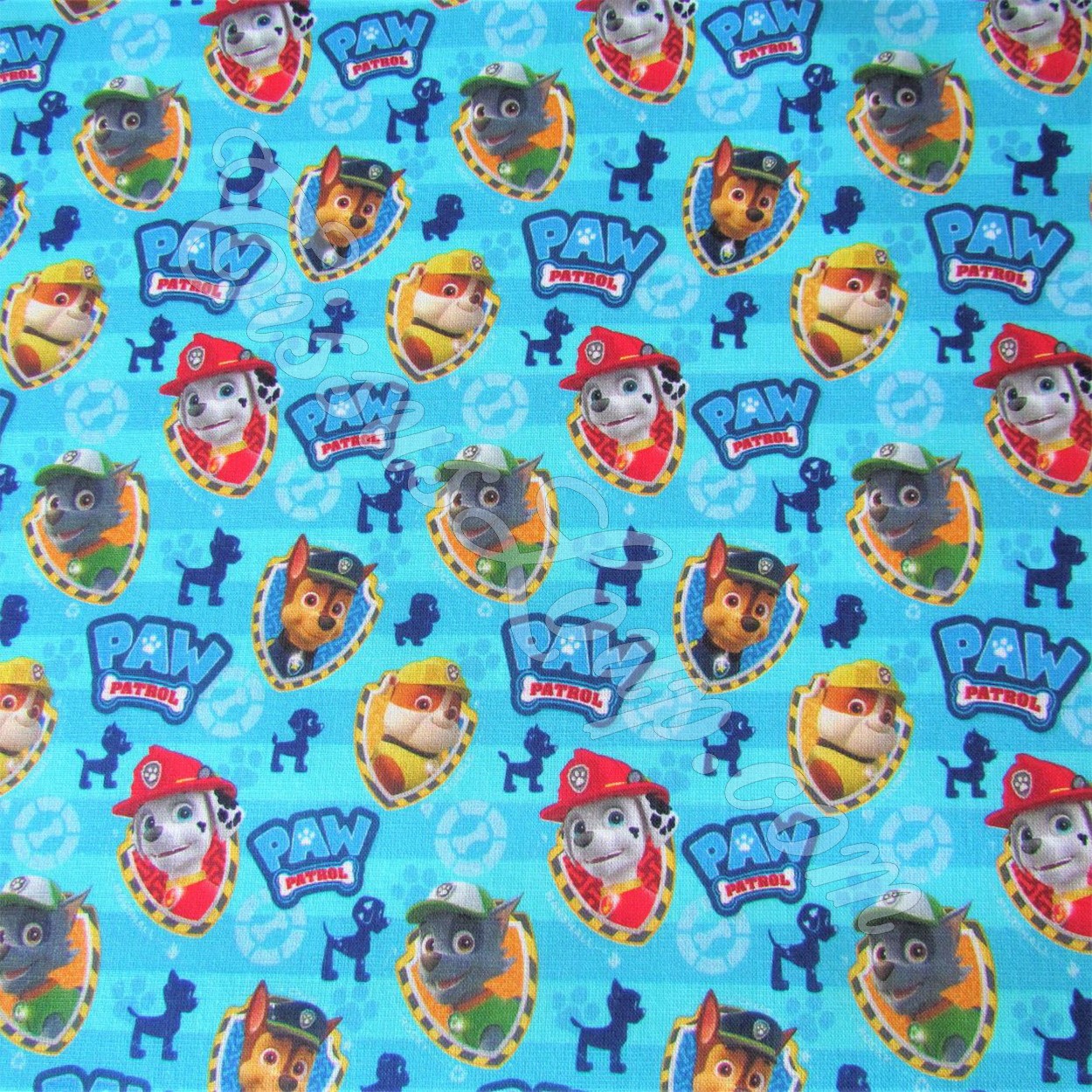 Tela Paw Patrol Fondo Azul — 1