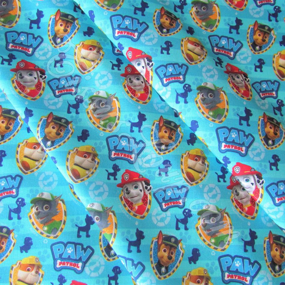 Tela Paw Patrol Fondo Azul — 3