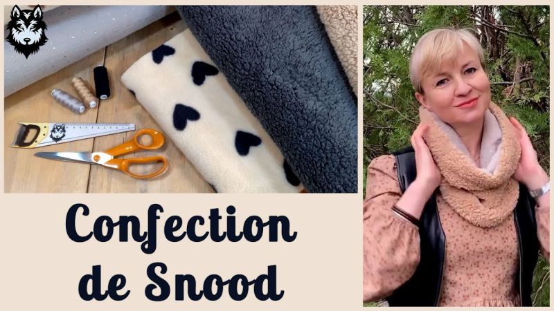 Coser un snood reversible