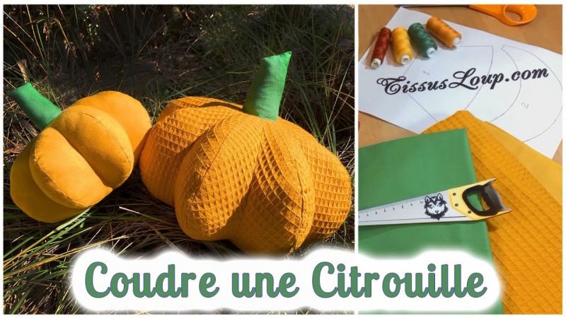 Tutorial para coser una calabaza de peluche para Halloween