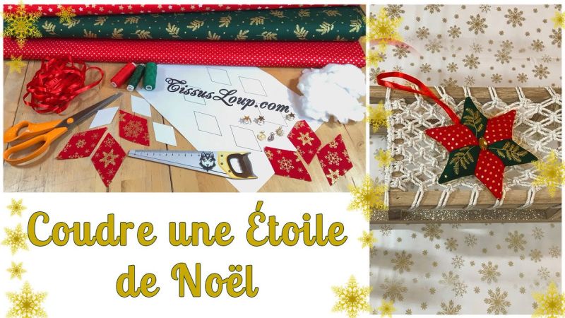 Tutorial de costura Estrella de Navidad