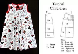 Tutorial: Cómo hacer un vestido infantil con Minnie Mouse